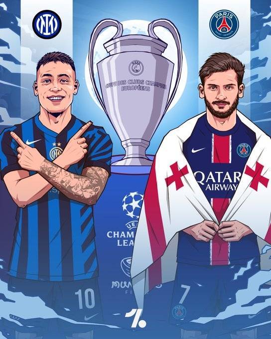 DeepSeek预测欧冠冠军：国米2-1或1-0巴黎，时隔15年再次夺冠！