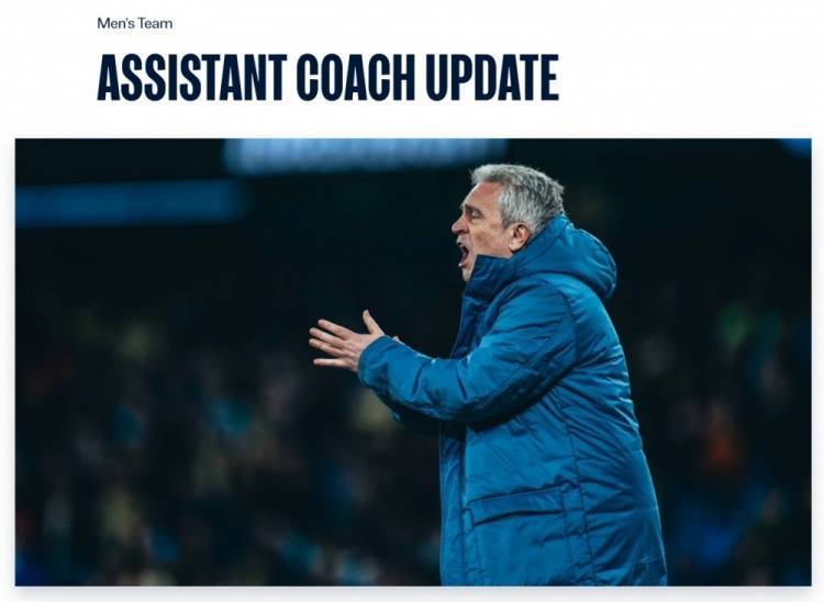 曼城官方：一线队助理教练利略、多明格斯、维森斯离任